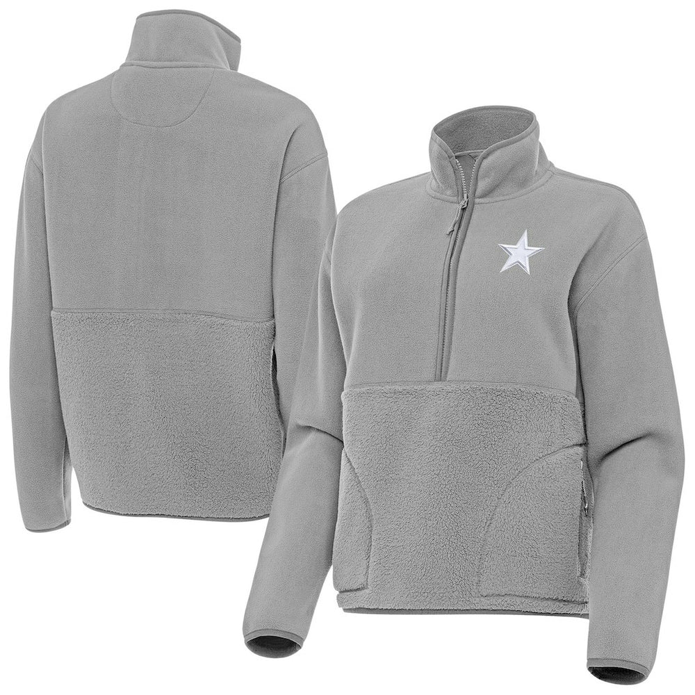 NFL Dallas Cowboys Antigua Women's Figure Half-Zip Sweatshirt
