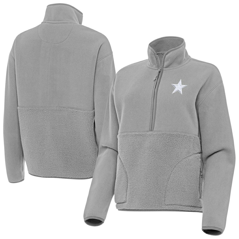 NFL Dallas Cowboys Antigua Women's Figure Half-Zip Sweatshirt