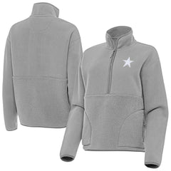NFL Dallas Cowboys Antigua Women's Figure Half-Zip Sweatshirt