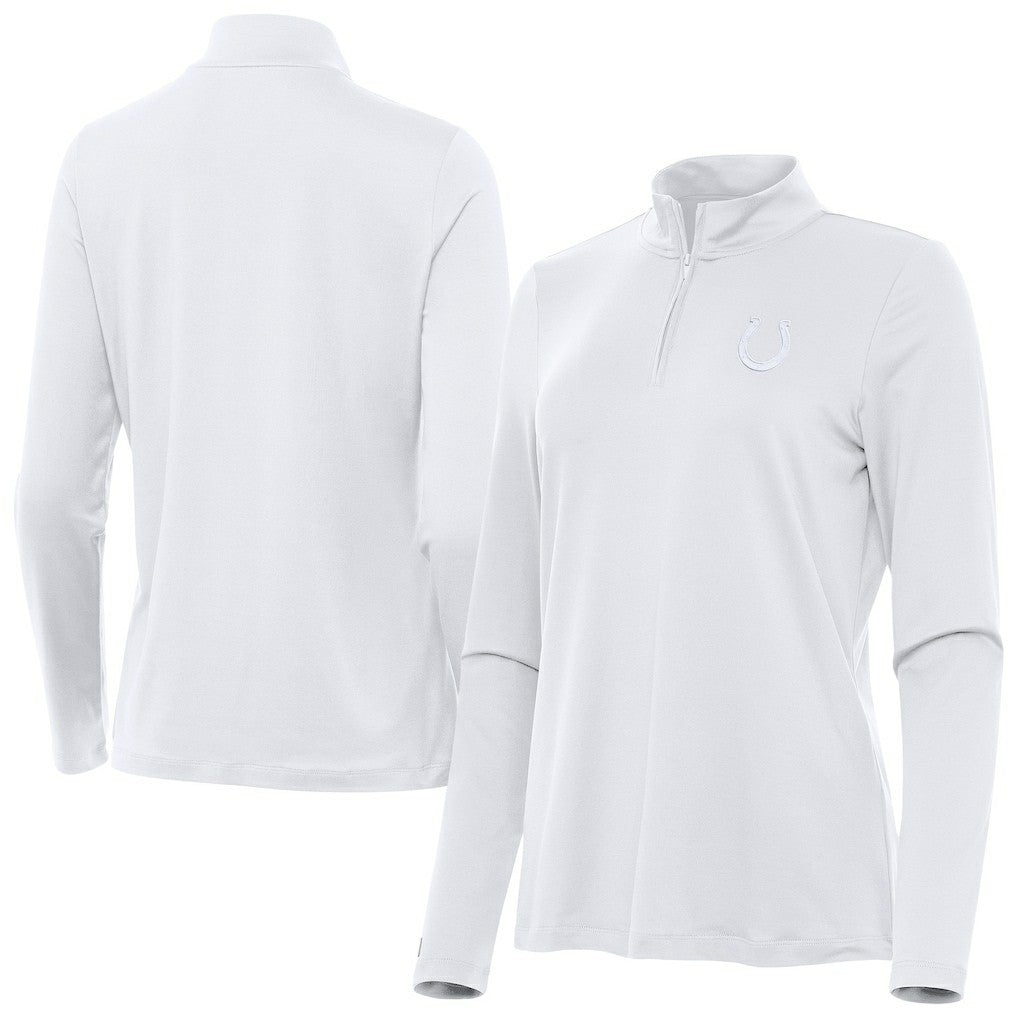 NFL Indianapolis Colts Antigua Women's Reprocess Quarter-Zip Top