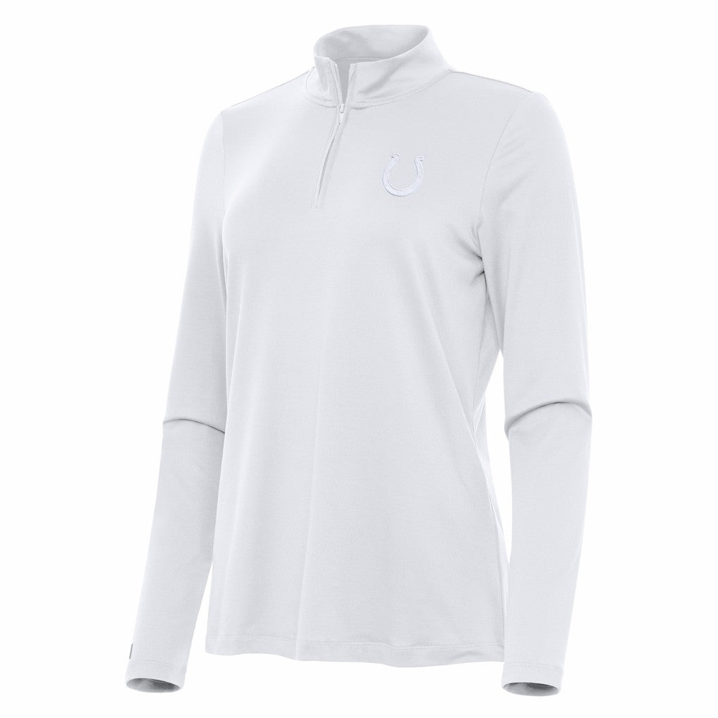 NFL Indianapolis Colts Antigua Women's Reprocess Quarter-Zip Top