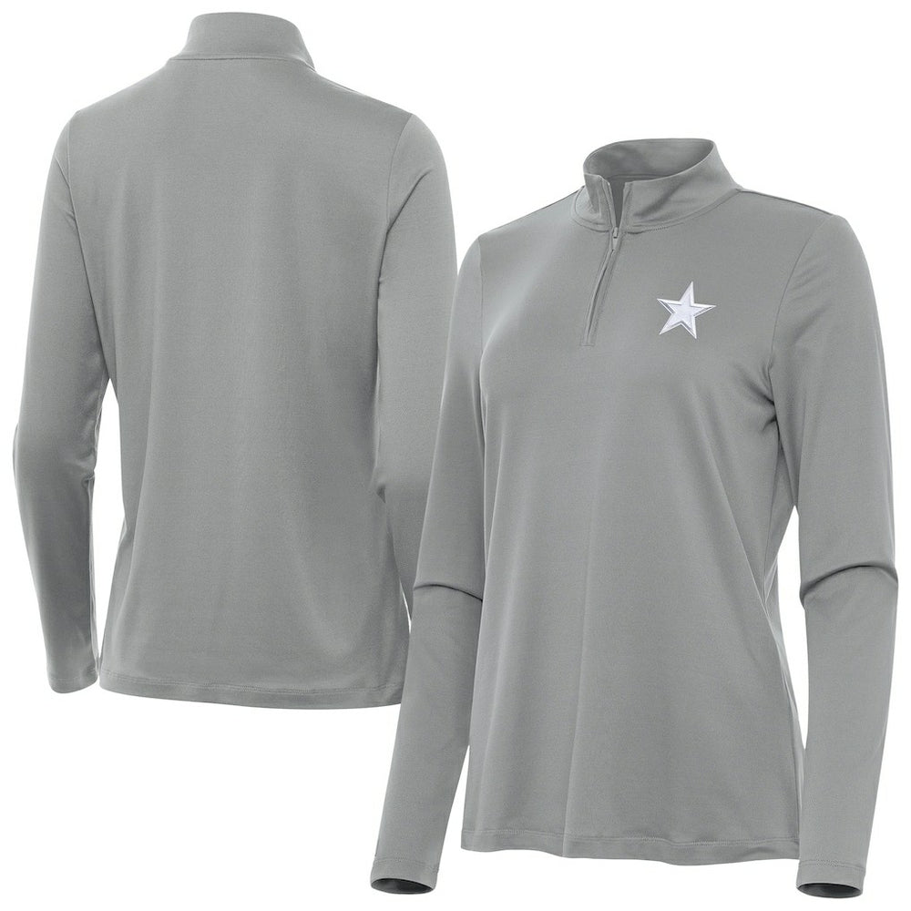 NFL Dallas Cowboys Antigua Women's Reprocess Quarter-Zip Top