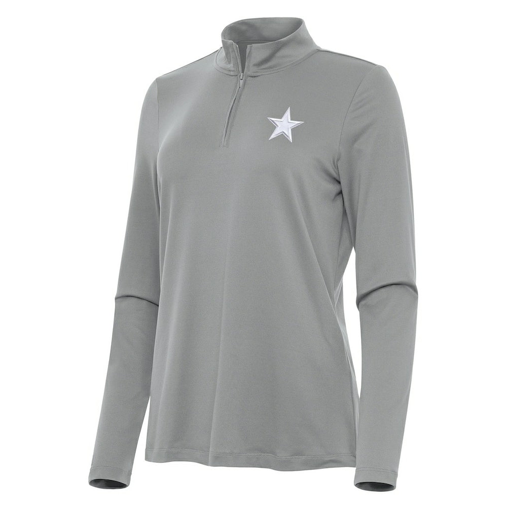NFL Dallas Cowboys Antigua Women's Reprocess Quarter-Zip Top