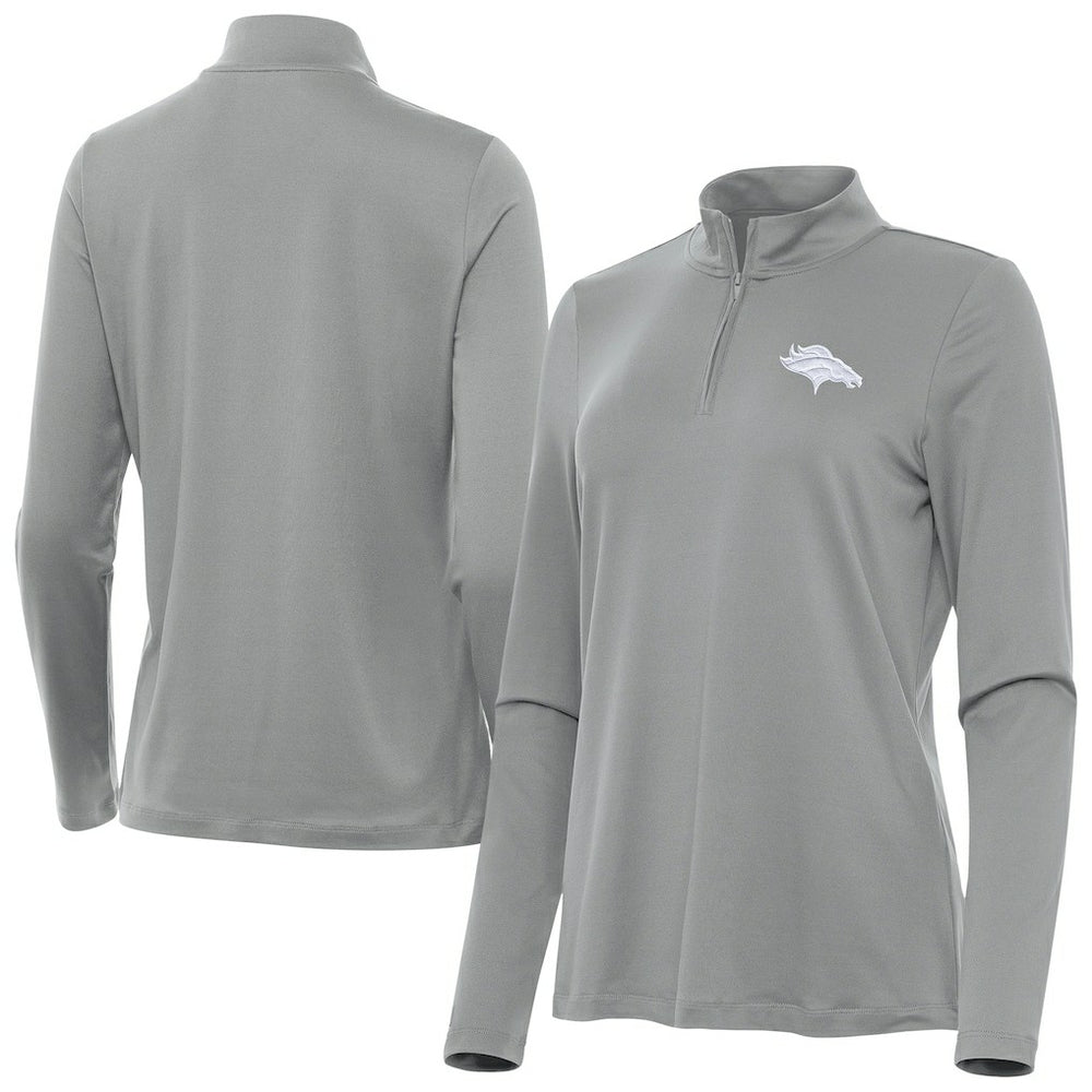NFL Denver Broncos Antigua Women's Reprocess Quarter-Zip Top