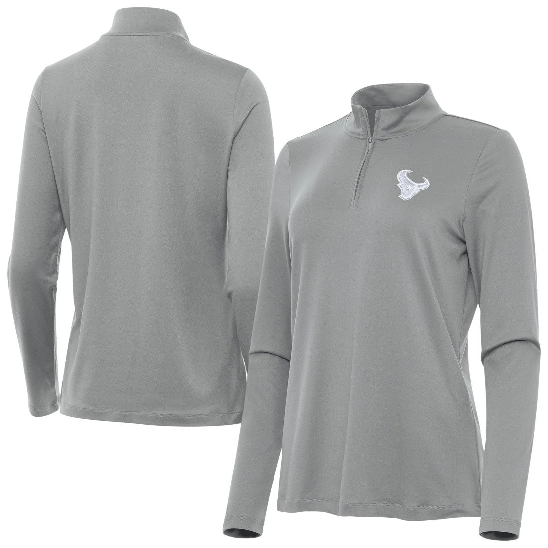 NFL Houston Texans Antigua Women's Reprocess Quarter-Zip Top