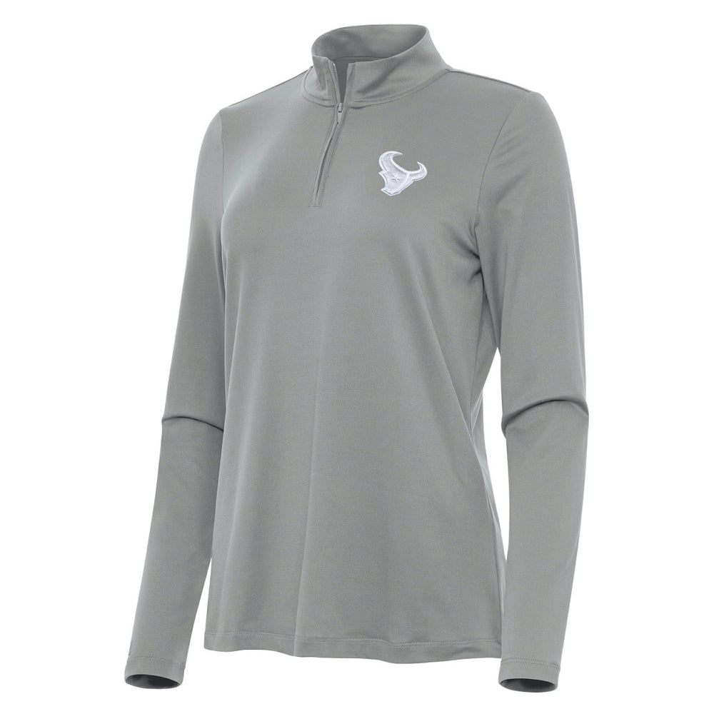 NFL Houston Texans Antigua Women's Reprocess Quarter-Zip Top