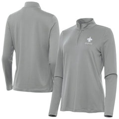 NFL New Orleans Saints Antigua Women's Reprocess Quarter-Zip Top