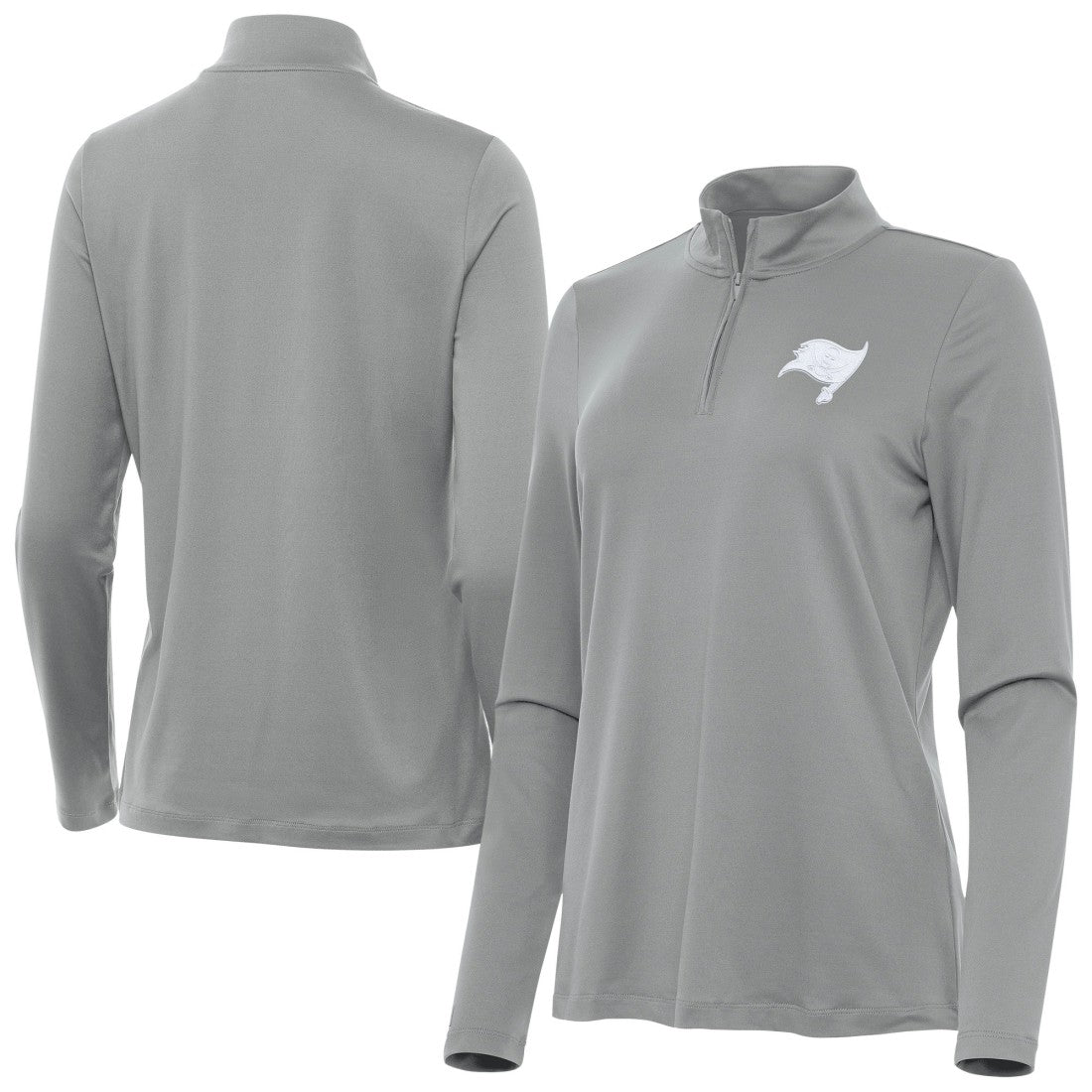 NFL Tampa Bay Buccaneers Antigua Women's Reprocess Quarter-Zip Top