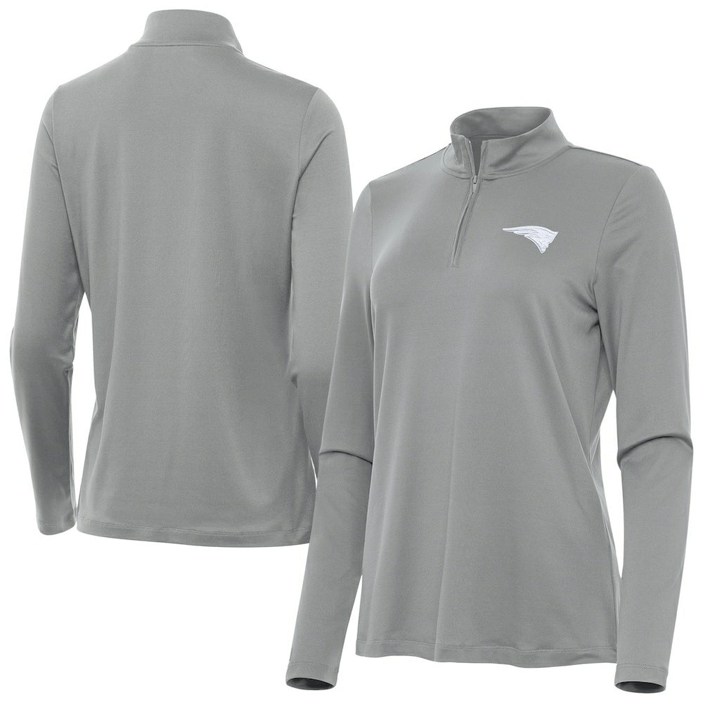 NFL New England Patriots Antigua Women's Reprocess Quarter-Zip Top