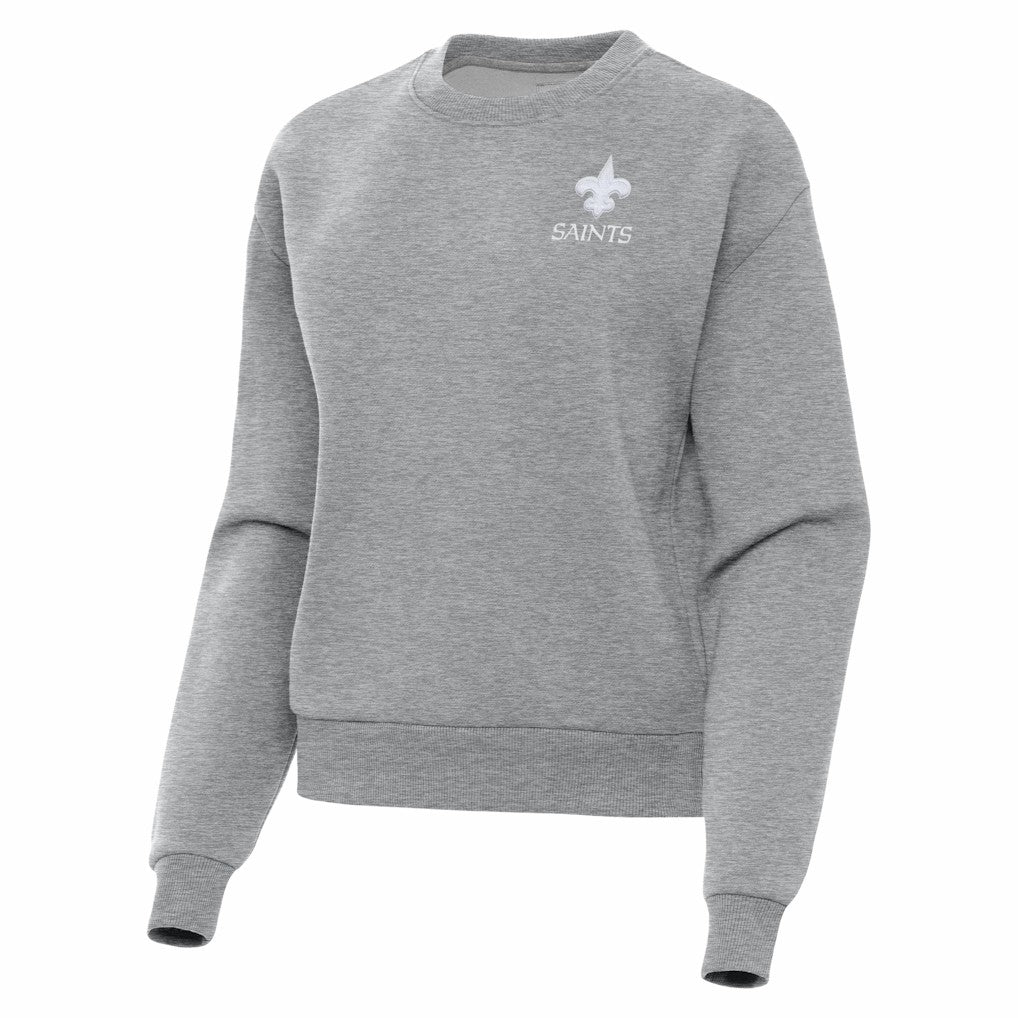 NFL New Orleans Saints Antigua Women's Victory Crew Pullover Sweatshirt