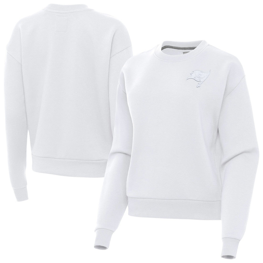 NFL Tampa Bay Buccaneers Antigua Women's Victory Crew Pullover Sweatshirt