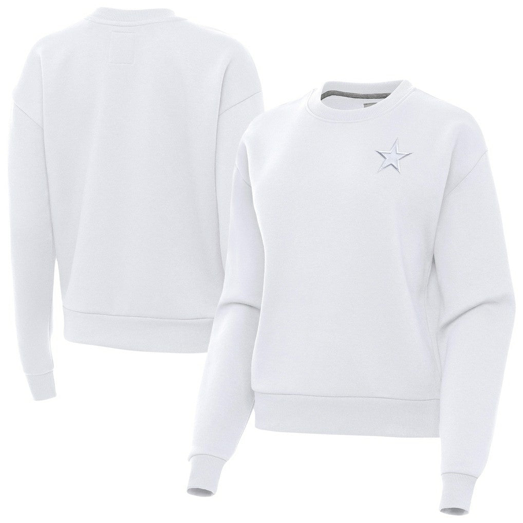 NFL Dallas Cowboys Antigua Women's Victory Crew Pullover Sweatshirt
