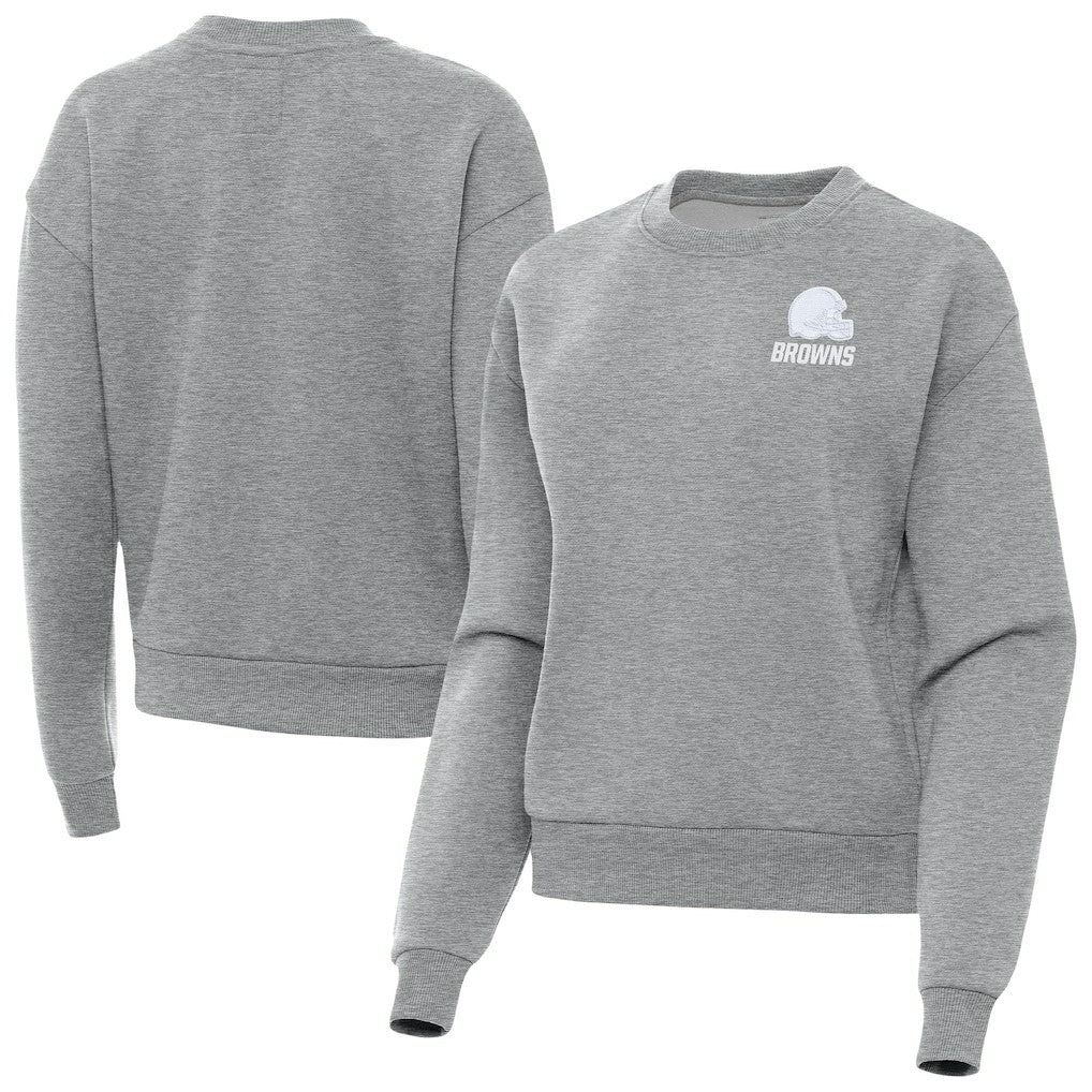 NFL Cleveland Browns Antigua Women's Victory Crew Pullover Sweatshirt