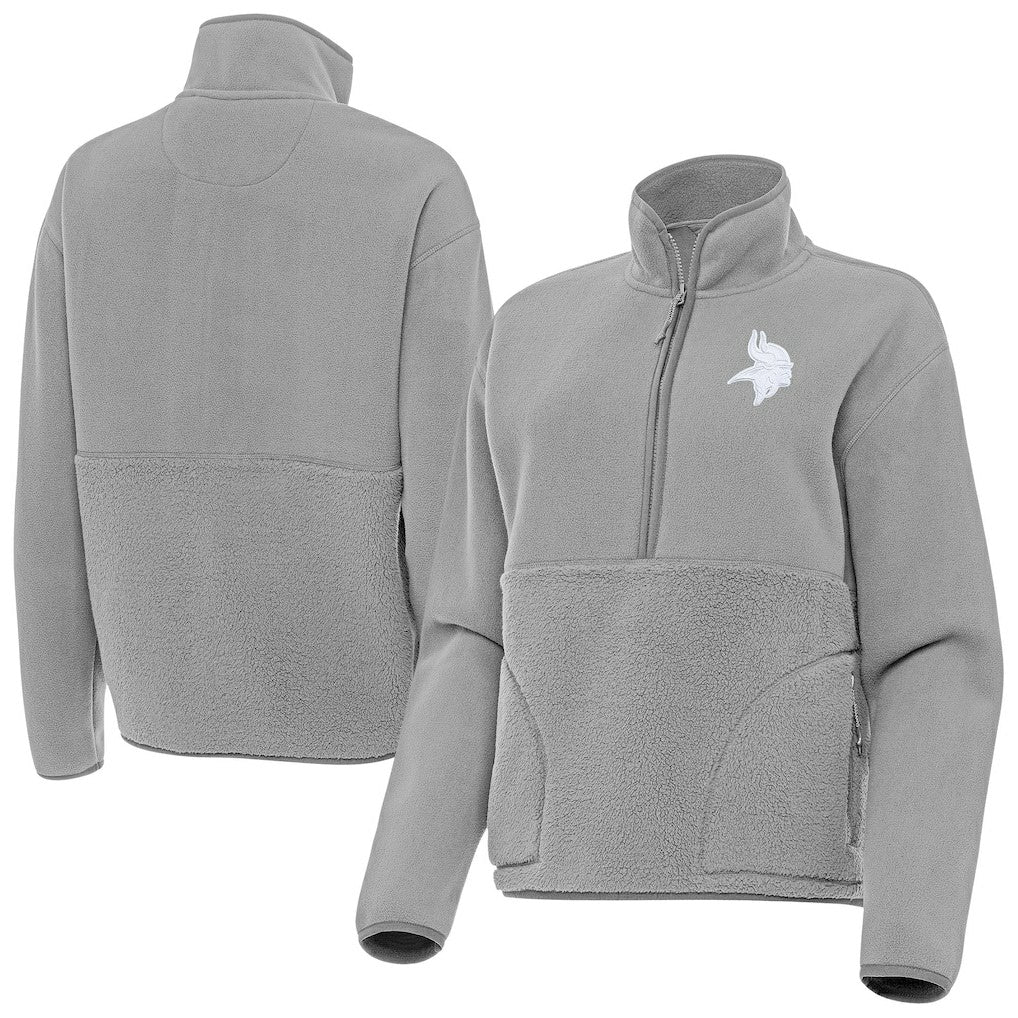 NFL Minnesota Vikings Antigua Women's Figure Half-Zip Sweatshirt