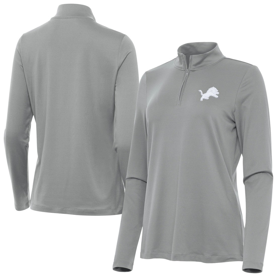 NFL Detroit Lions Antigua Women's Reprocess Quarter-Zip Top
