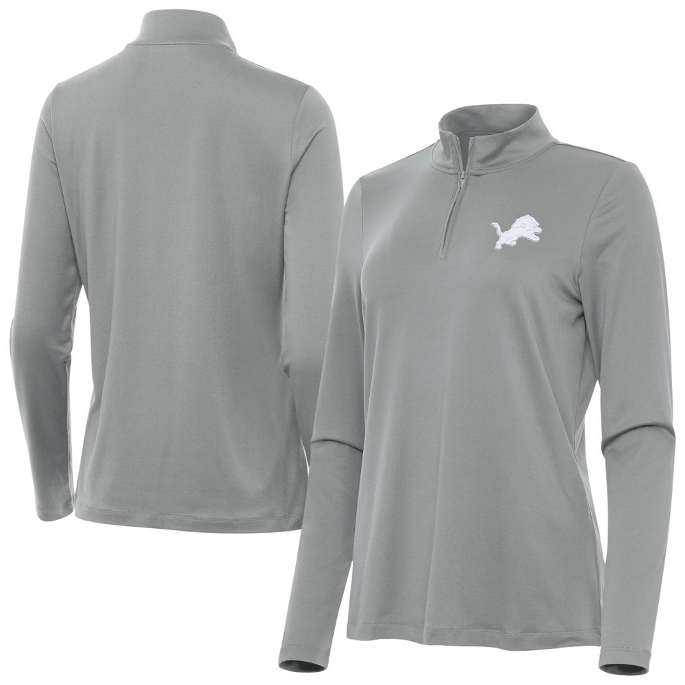 NFL Detroit Lions Antigua Women's Reprocess Quarter-Zip Top