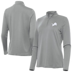 NFL Detroit Lions Antigua Women's Reprocess Quarter-Zip Top