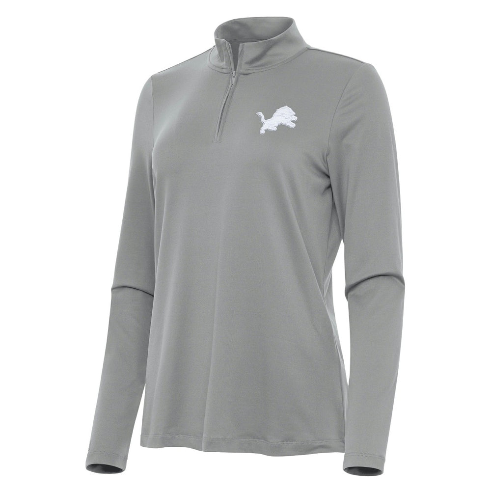 NFL Detroit Lions Antigua Women's Reprocess Quarter-Zip Top