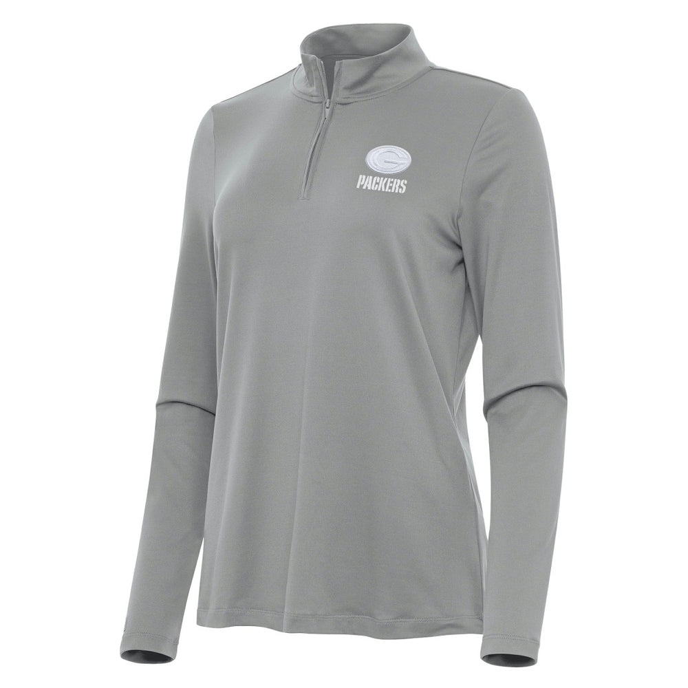 NFL Green Bay Packers Antigua Women's Reprocess Quarter-Zip Top