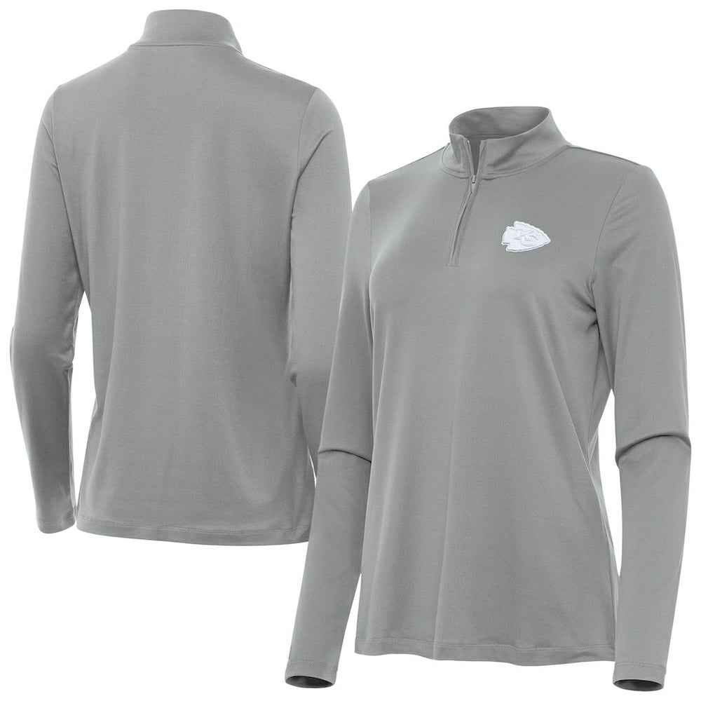 NFL Kansas City Chiefs Antigua Women's Reprocess Quarter-Zip Top