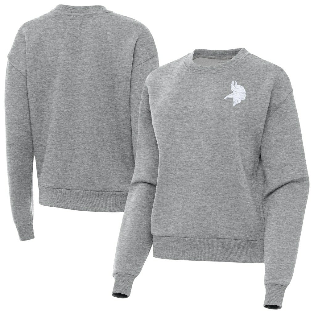 NFL Minnesota Vikings Antigua Women's Victory Crew Pullover Sweatshirt