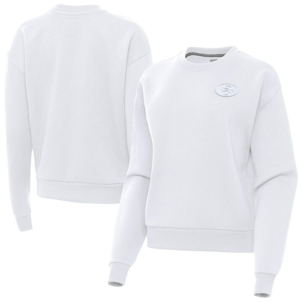 NFL San Francisco 49ers Antigua Women's Victory Crew Pullover Sweatshirt