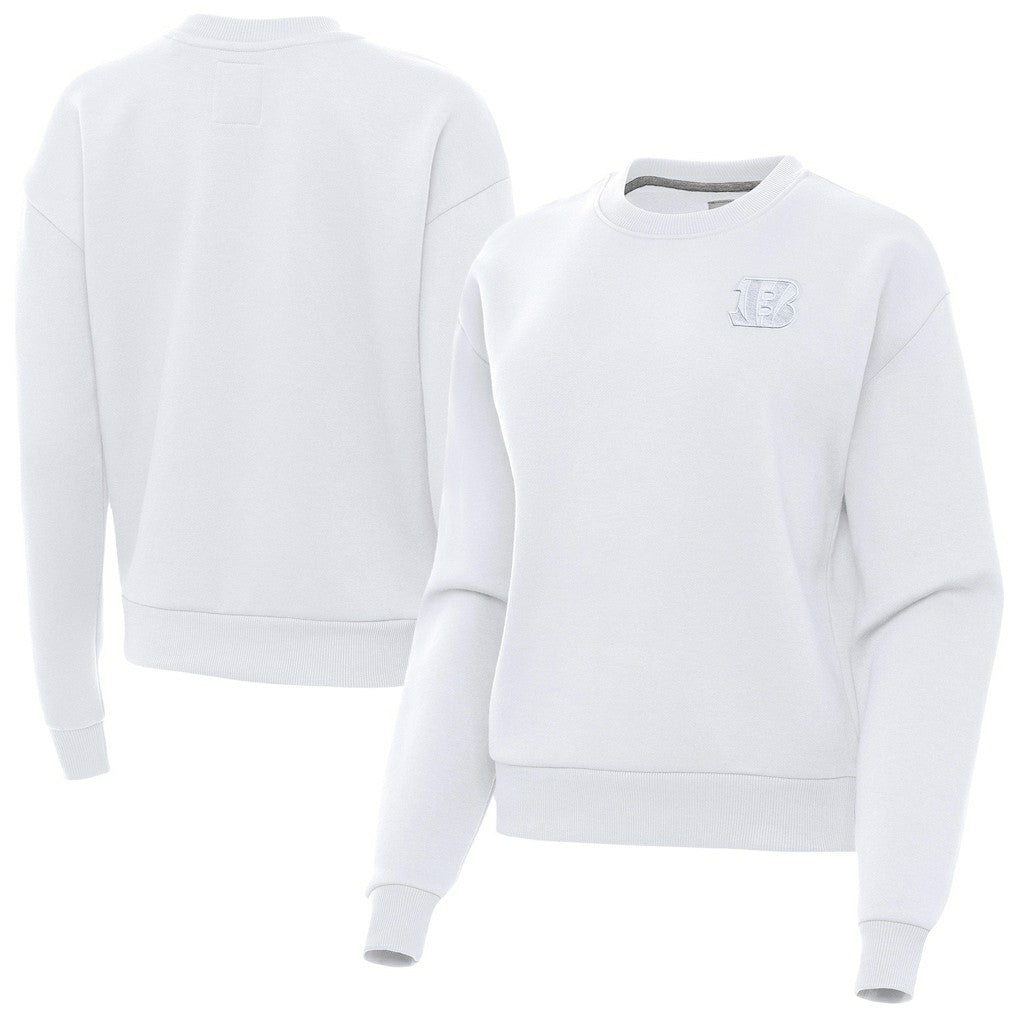 NFL Cincinnati Bengals Antigua Women's Victory Crew Pullover Sweatshirt