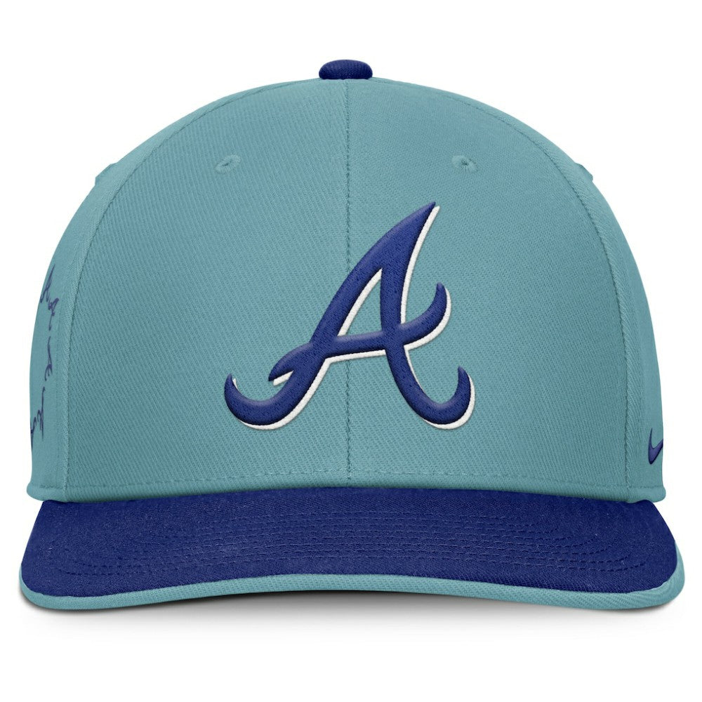 Atlanta Braves Father's Day Pro Performance Snapback Hat - Turquoise | Nike