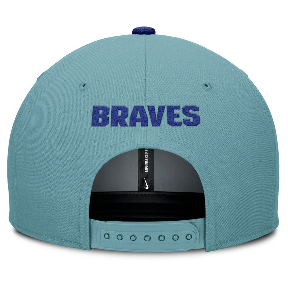 Atlanta Braves Father's Day Pro Performance Snapback Hat - Turquoise | Nike