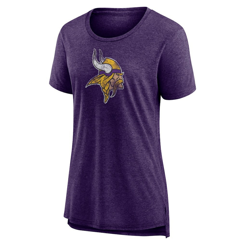 NFL Minnesota Vikings Women's Distressed Tri-Blend T-Shirt