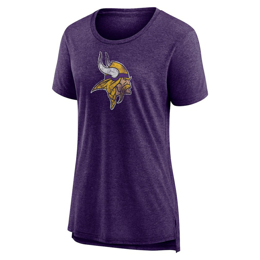 NFL Minnesota Vikings Women's Distressed Tri-Blend T-Shirt