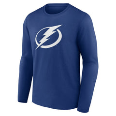 Tampa Bay Lightning Blue Primary Logo Long Sleeve T-Shirt