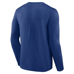 Toronto Maple Leafs Blue Team Lockup Long Sleeve T-Shirt
