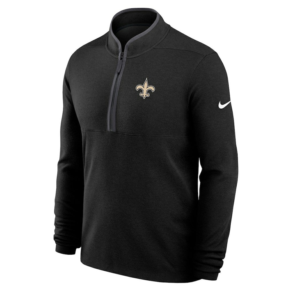 NFL New Orleans Saints Lightweight Victory Dri-FIT Half-Zip Pullover