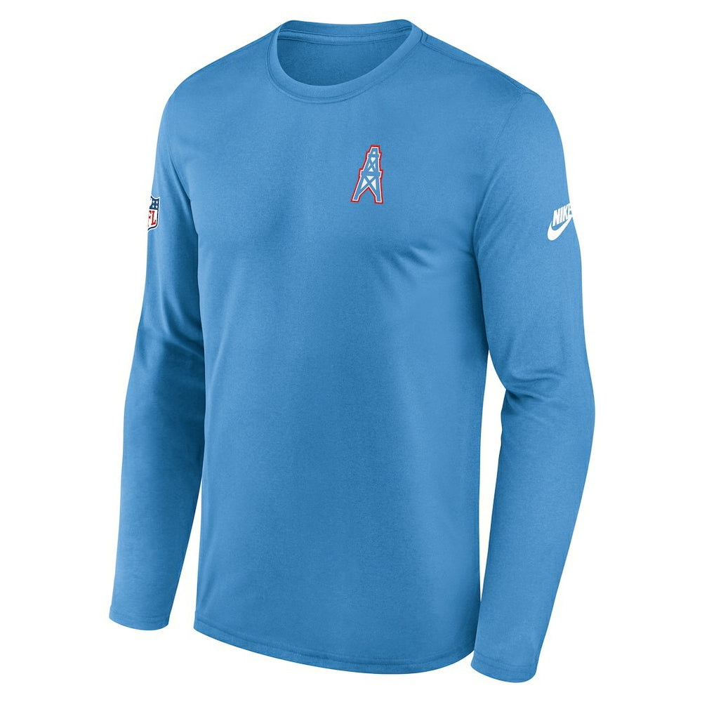 NFL Tennessee Titans Legend Oilers Throwback Dri-FIT Long Sleeve T-Shirt