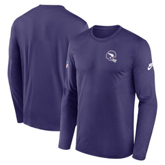 NFL Minnesota Vikings Legend Small Logo Dri-FIT Long Sleeve T-Shirt