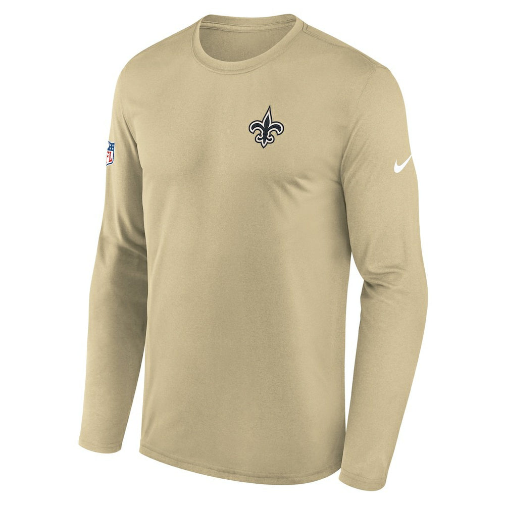 NFL New Orleans Saints Legend Small Logo Dri-FIT Long Sleeve T-Shirt