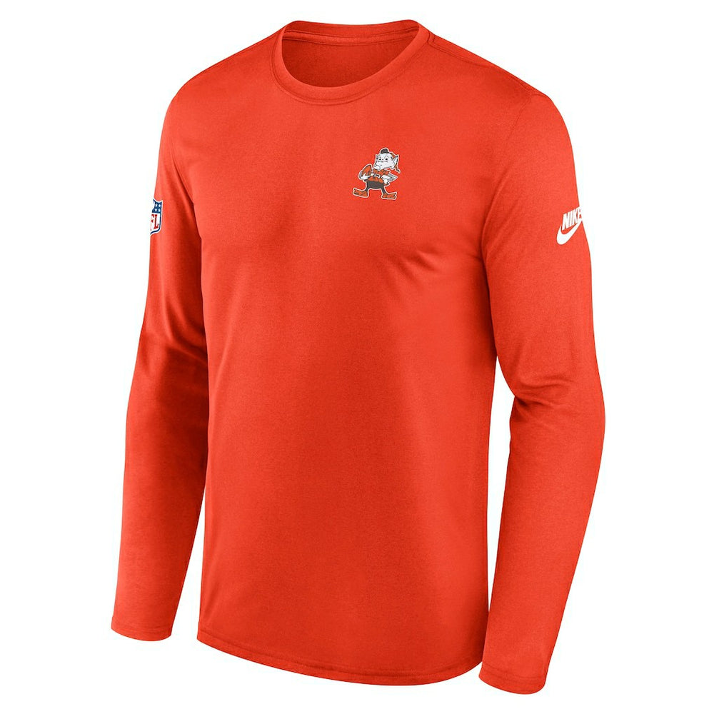 NFL Cleveland Browns Legend Small Logo Dri-FIT Long Sleeve T-Shirt