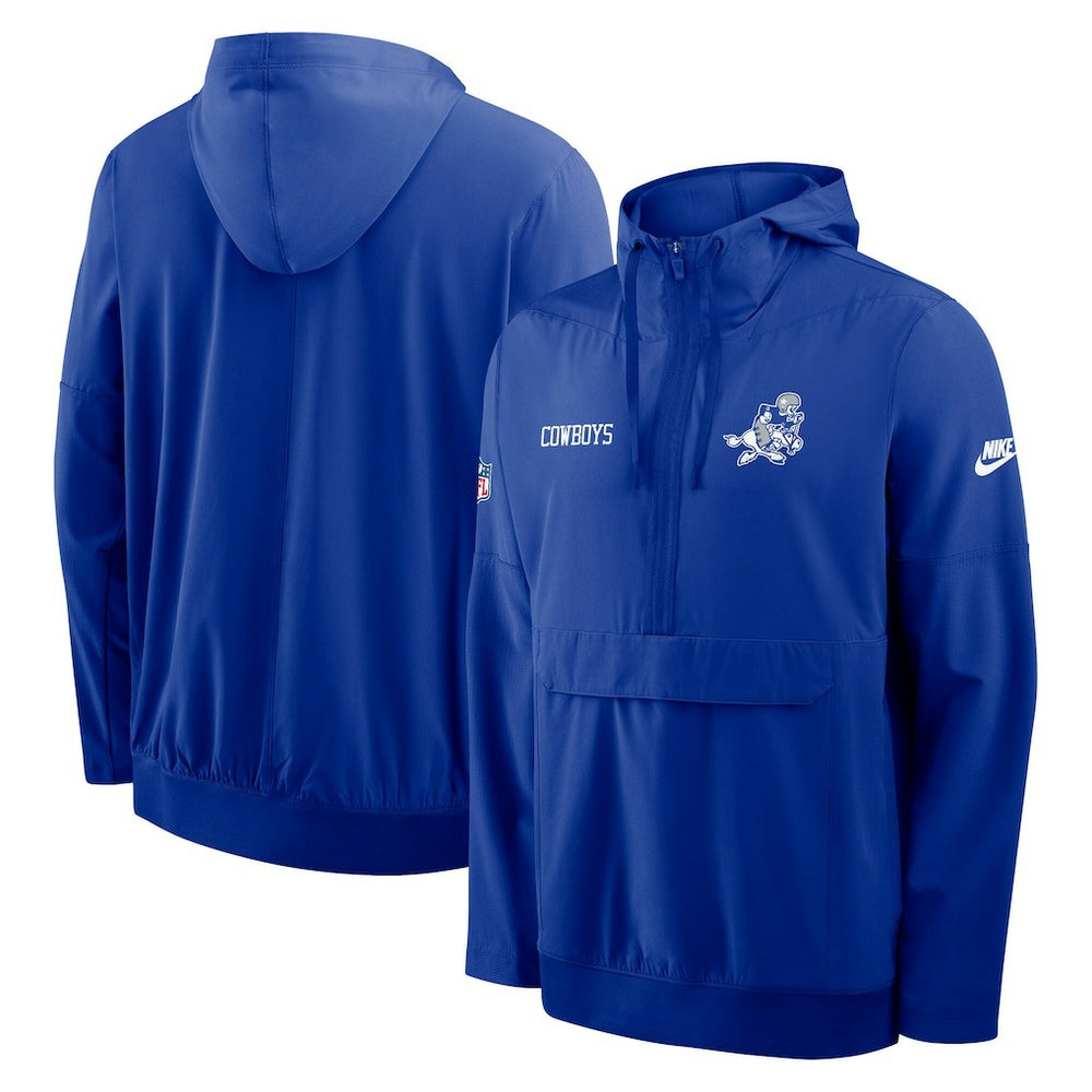 NFL Dallas Cowboys Sideline Alt Pack Anorak Half-Zip Hoodie Jacket