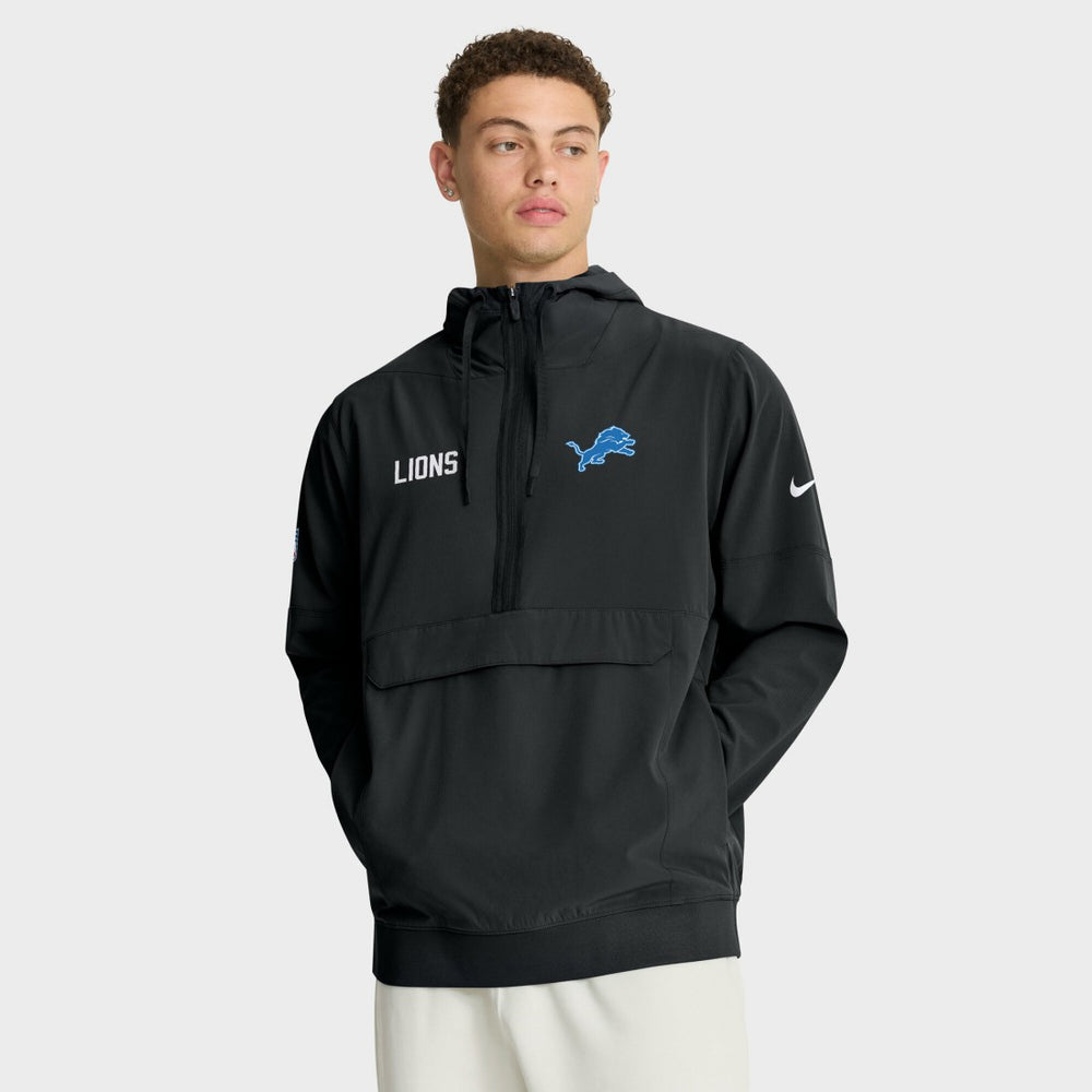 NFL Detroit Lions Sideline Alt Pack Anorak Half-Zip Hoodie Jacket
