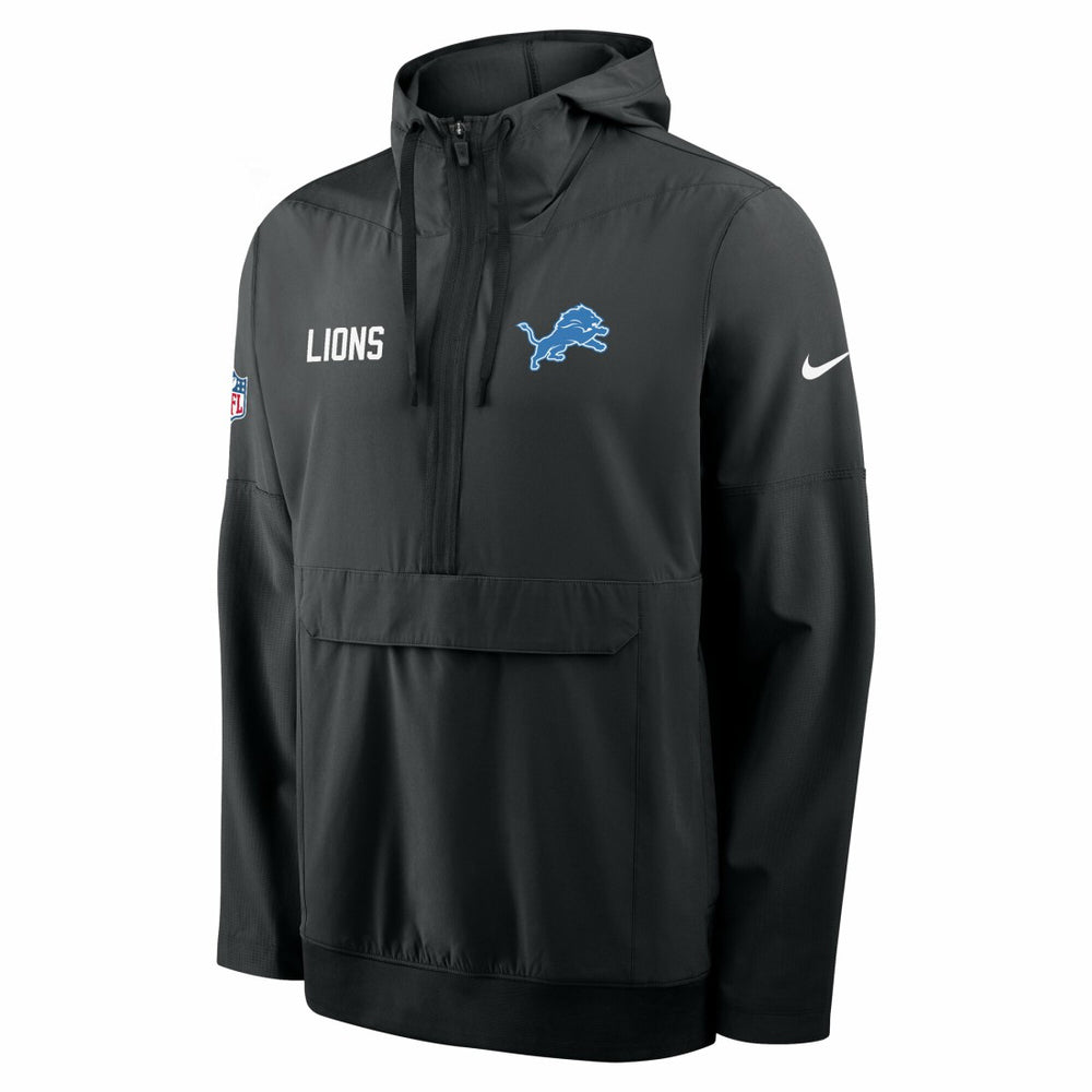 NFL Detroit Lions Sideline Alt Pack Anorak Half-Zip Hoodie Jacket