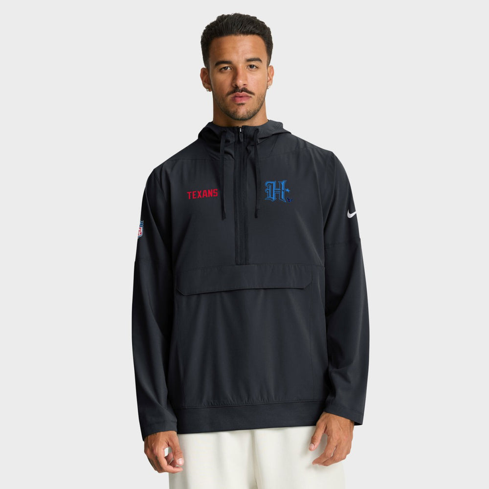 NFL Houston Texans Sideline Alt Pack Anorak Half-Zip Hoodie Jacket
