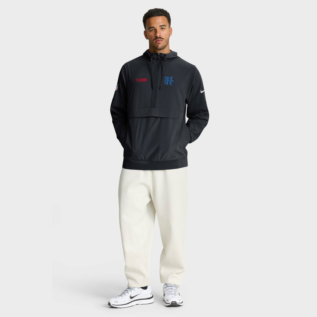 NFL Houston Texans Sideline Alt Pack Anorak Half-Zip Hoodie Jacket