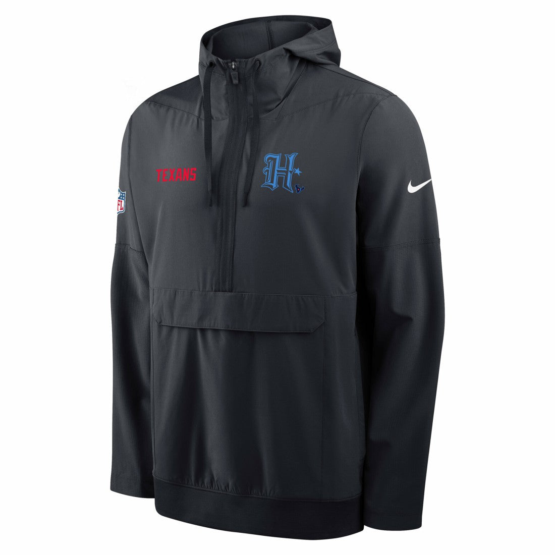 NFL Houston Texans Sideline Alt Pack Anorak Half-Zip Hoodie Jacket