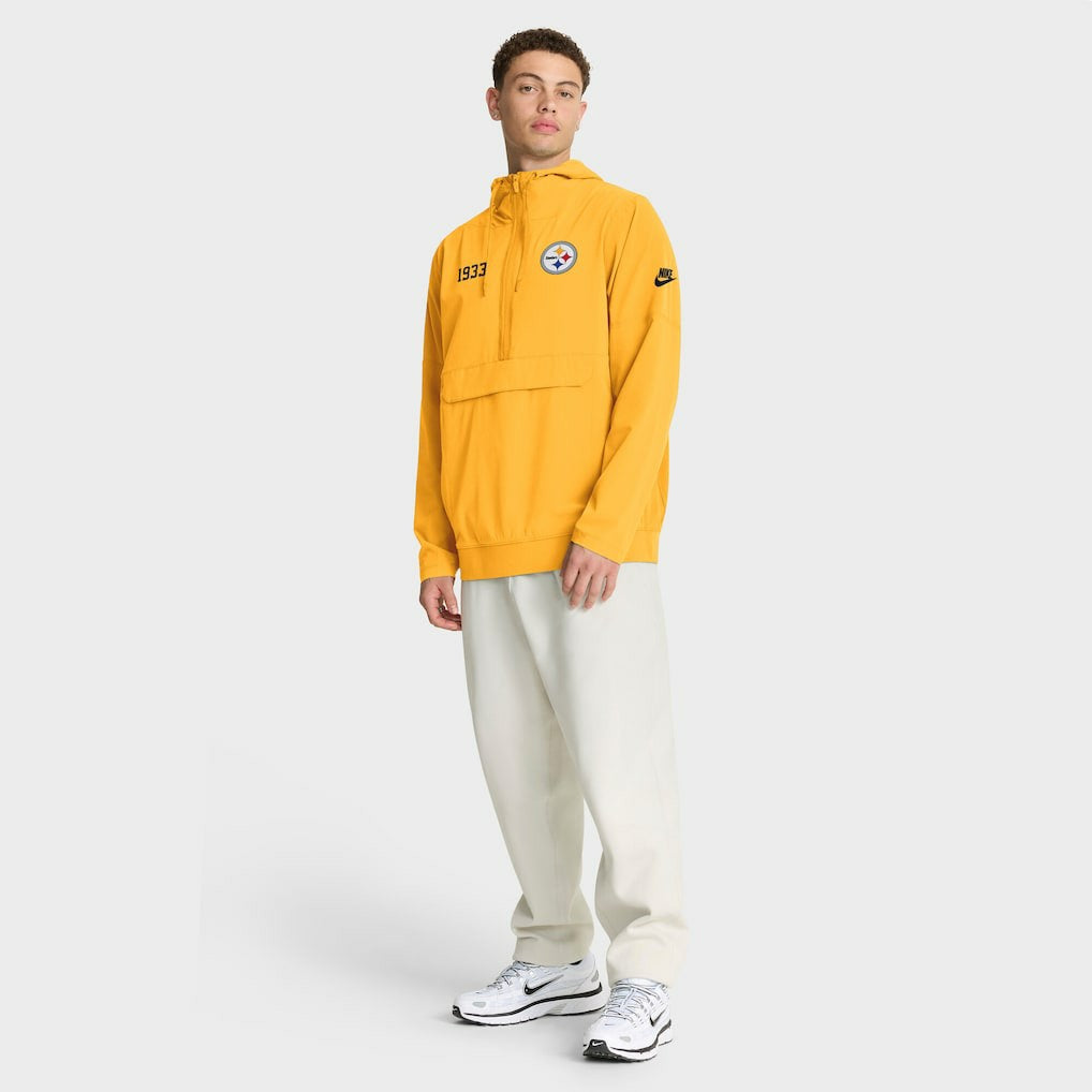 NFL Pittsburgh Steelers 1933 Sideline Alt Pack Anorak Half-Zip Hoodie Jacket