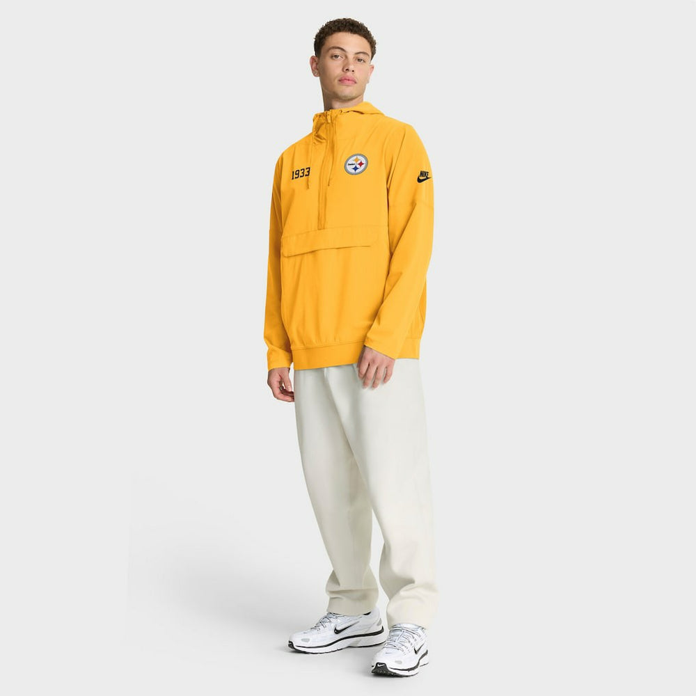 NFL Pittsburgh Steelers 1933 Sideline Alt Pack Anorak Half-Zip Hoodie Jacket