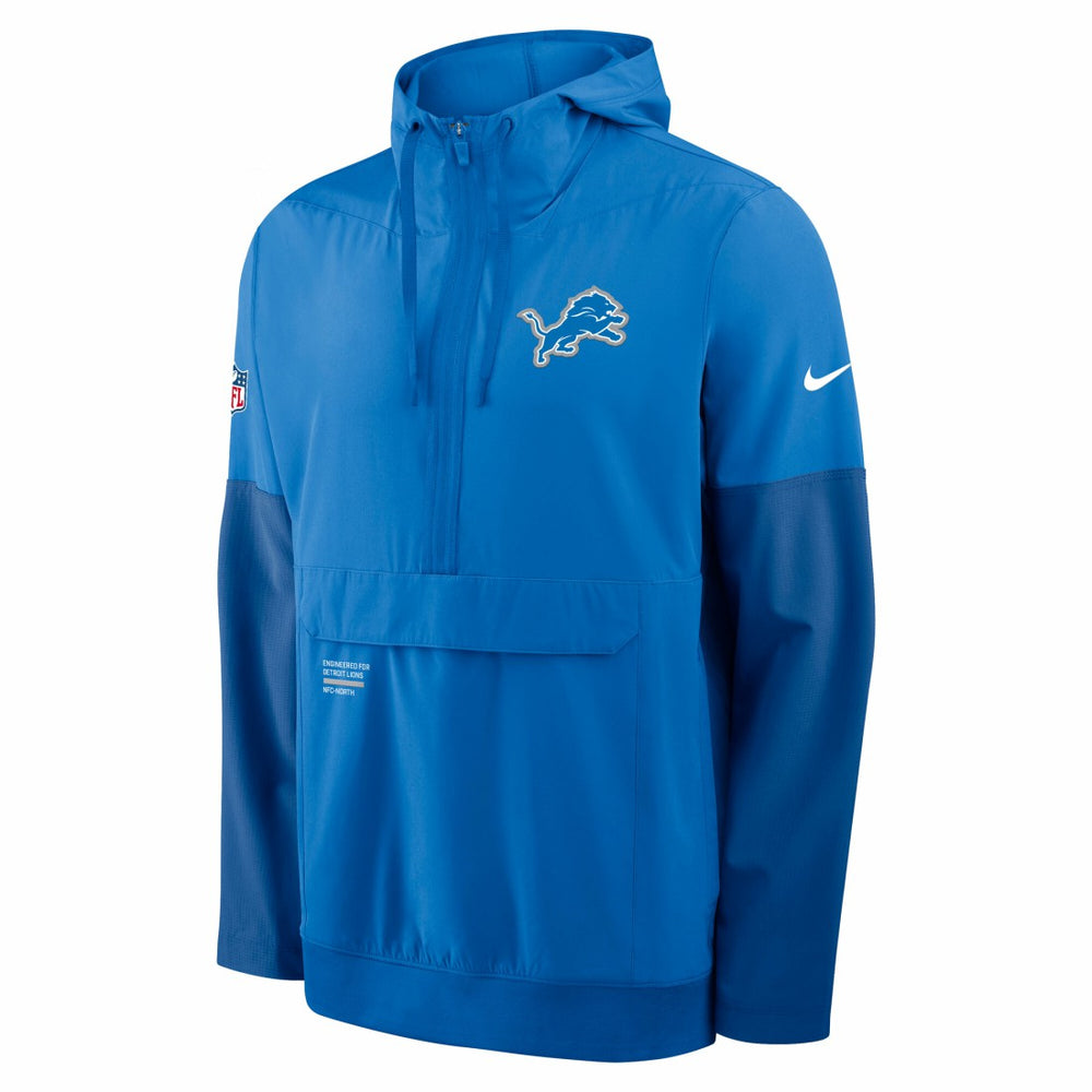 NFL Detroit Lions Sideline Anorak Half-Zip Hoodie Jacket