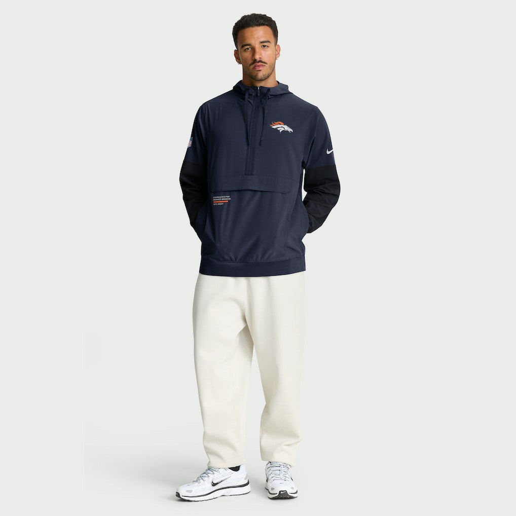 NFL Denver Broncos Sideline Anorak Half-Zip Hoodie Jacket
