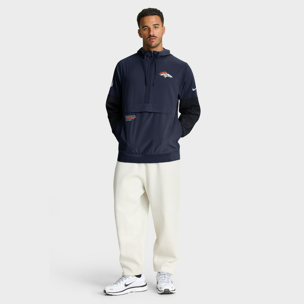 NFL Denver Broncos Sideline Anorak Half-Zip Hoodie Jacket
