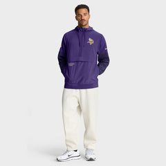 NFL Minnesota Vikings Sideline Anorak Half-Zip Hoodie Jacket